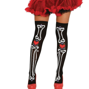 Calze parigine scheletro giorno dei morti