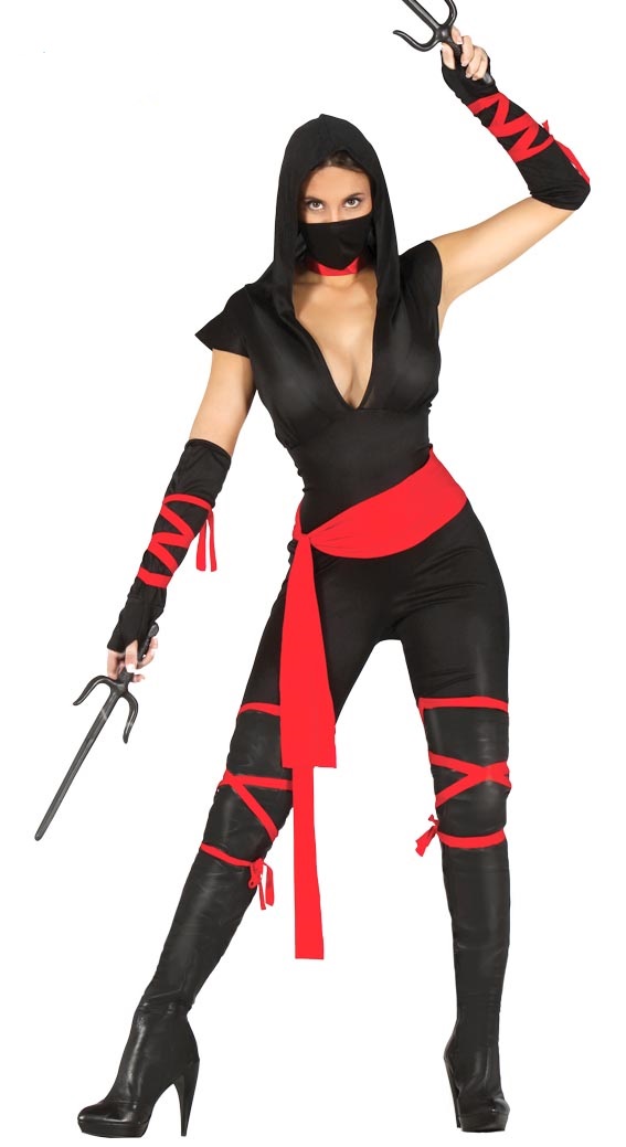 Vestito da donna ninja