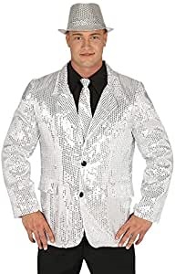 Giacca paillettes argento