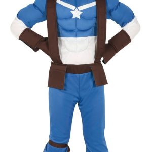 Vestito da super capitano america