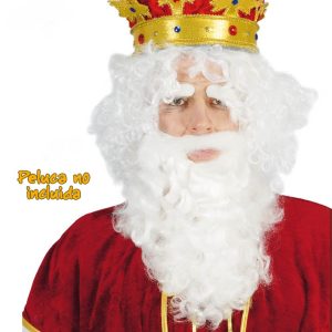 Barba e baffi bianca babbo natale