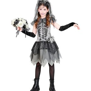 Vestito da damigella d’onore scheletro del castello infestato