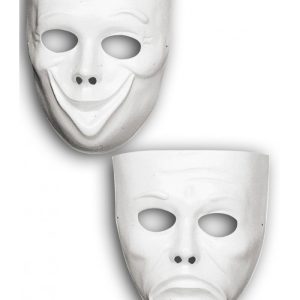 Maschere bianche commedia e tragedia