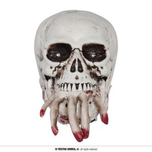 Teschio con luce, suono e movimento 24 cm