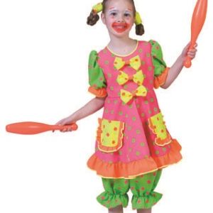 Vestito clown fluo