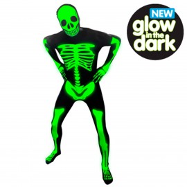Vestito glow skeleton morphsuit