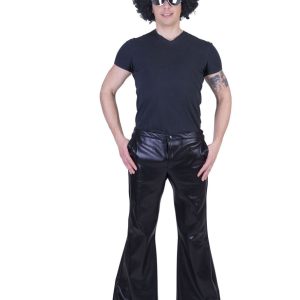 Pantaloni da discoteca a zampa neri