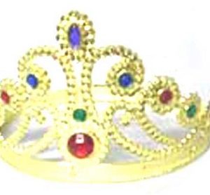 Corona regina regolabile oro