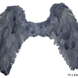 Ali piuma grige 70×65 cm