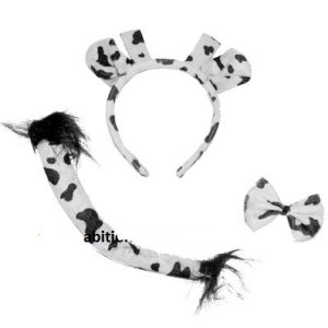 Set travestimento mucca cerchietto papil