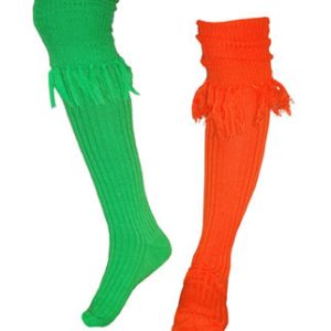 Calze peppi verde e arancio