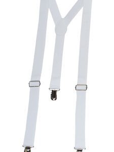 Bretelle bianche elastico mm25