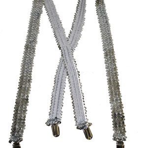 Bretelle argente paillettes