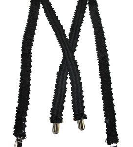 Bretelle noir paillettes