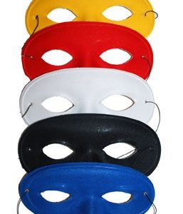 Maschera domino colori assortiti