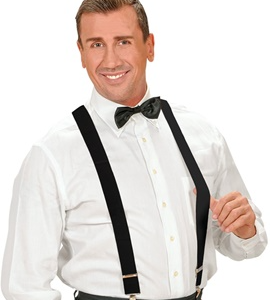 Bretelle nere elastico mm35