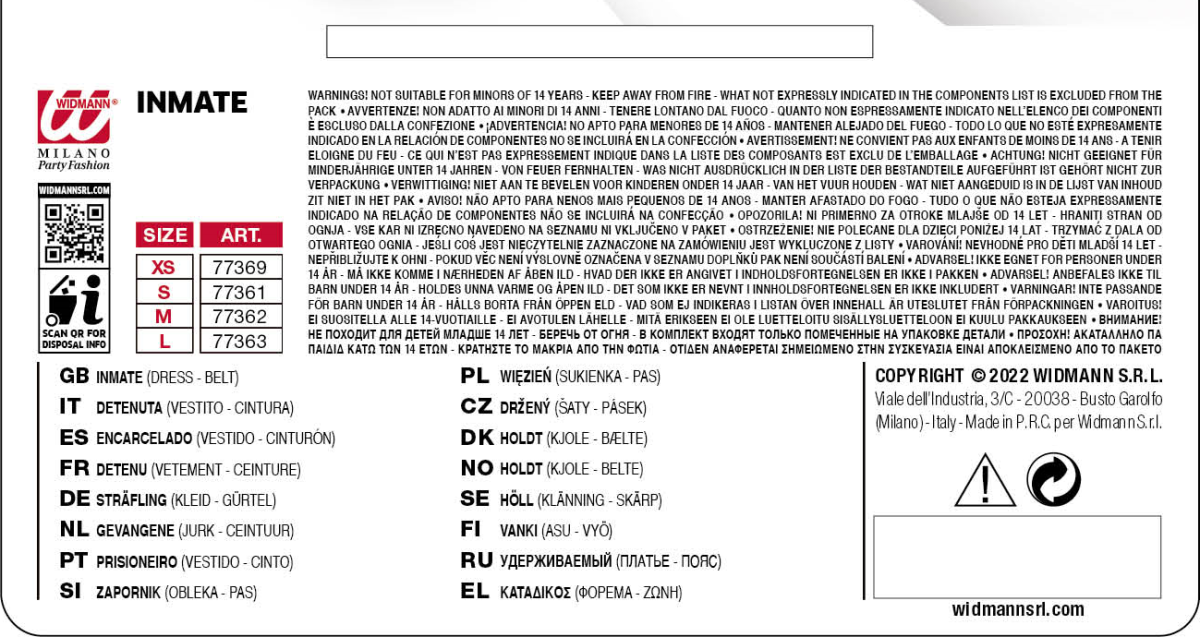 Vestito da detenuta - immagine 4
