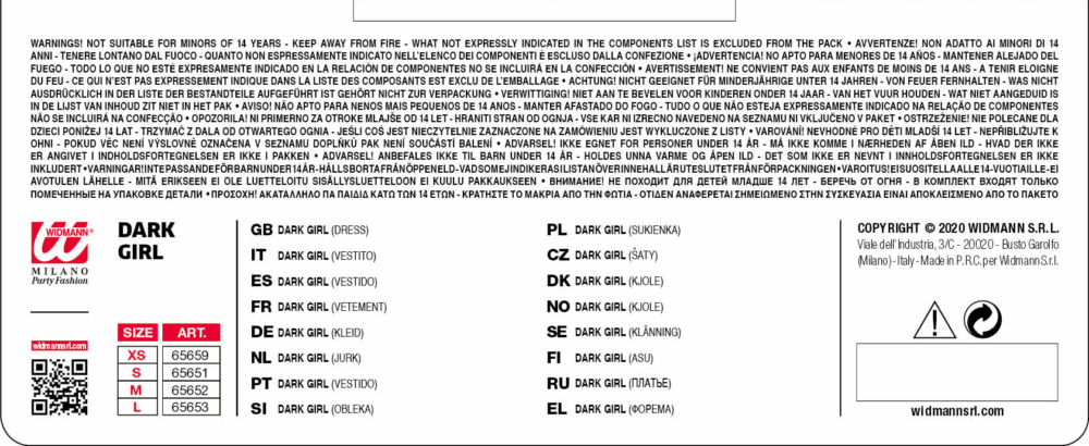 Costume da dark girl - immagine 5