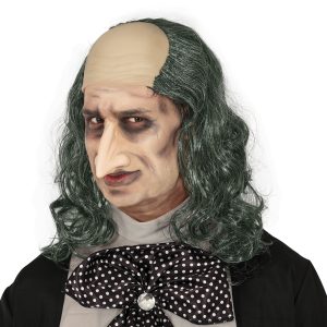 Parrucca Calva con capelli grigi per Personaggi come Mr. Smile