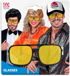 Occhiali hip hop anni ’90 con lenti gialle - immagine 2