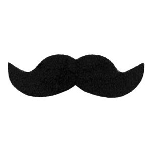 Baffi ambasciatore adesivi – neri