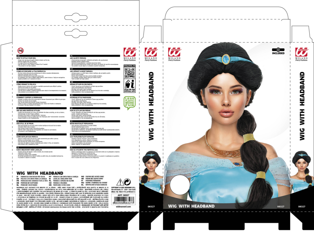 Parrucca da principessa araba - immagine 4