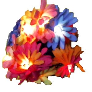 Decorazione 10 flower luminosi