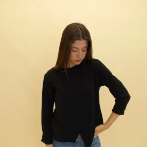 Maglia Assimmetrica Nero
