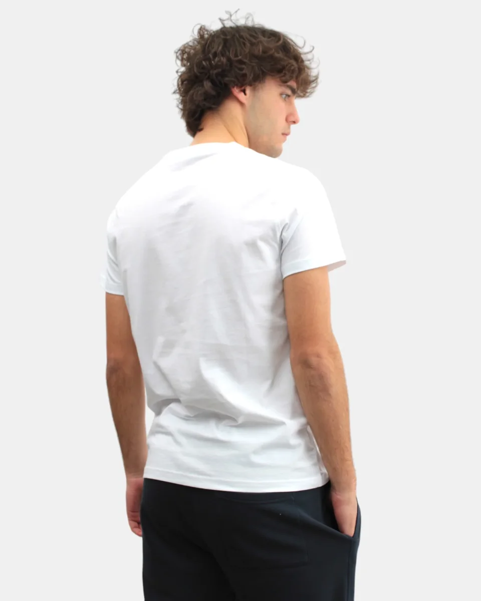 t-shirt kway uomo mod. k00ai30 sigur 001 white - immagine 4
