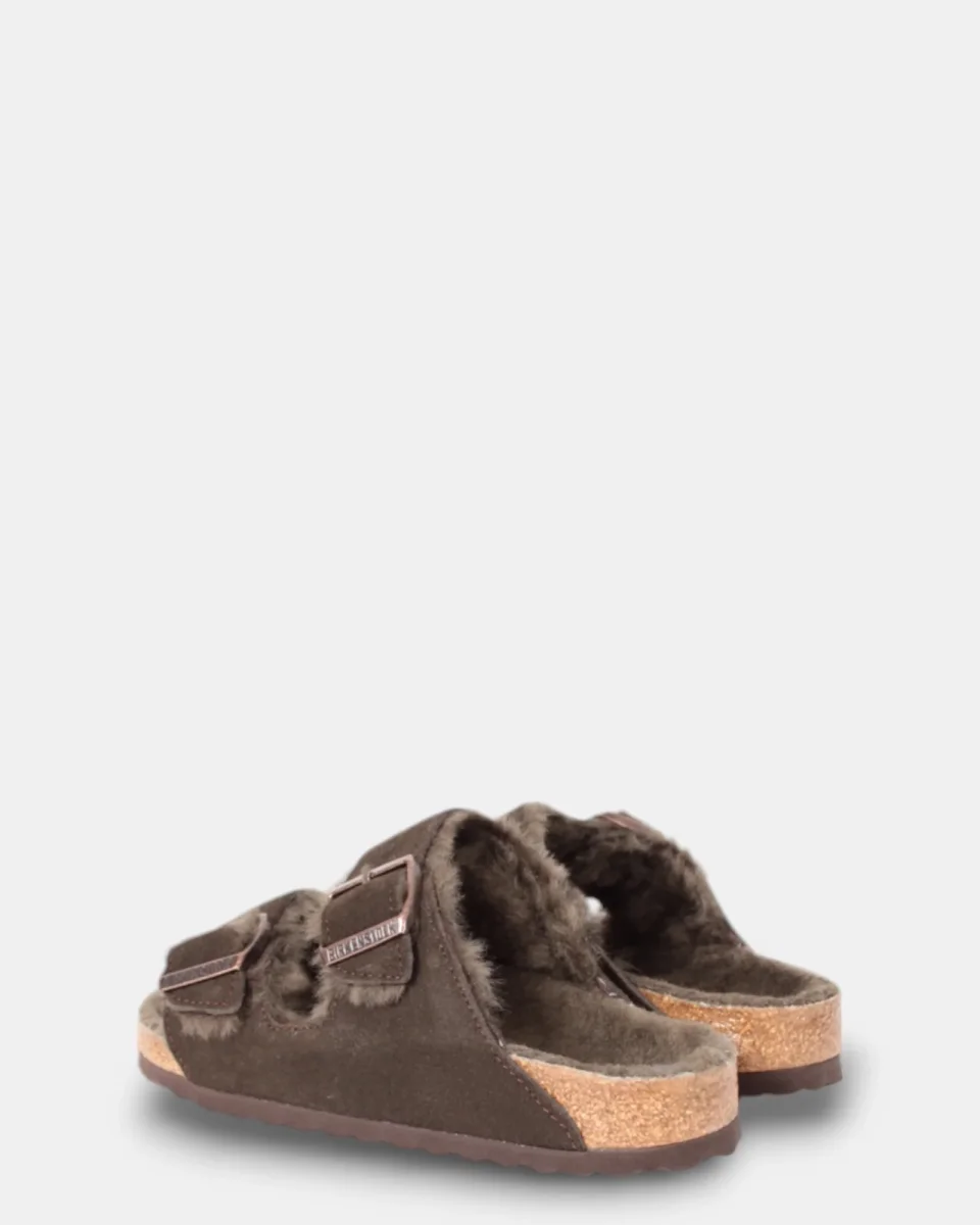 ciabatta birkenstock arizona shearling - mocca - immagine 4