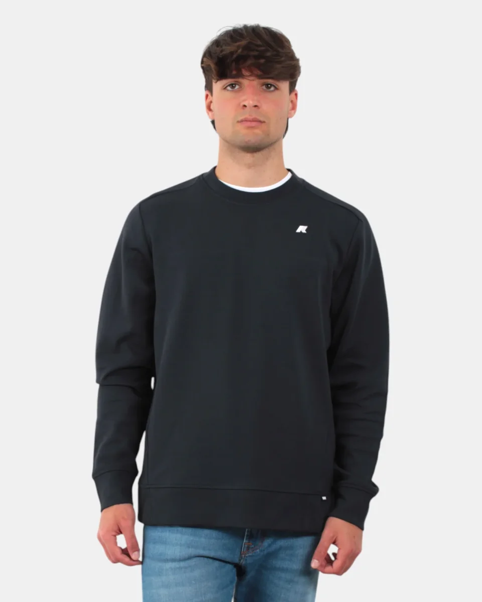 felpa a girocollo k way mod. medine interlock - k89 blue depth - immagine 2