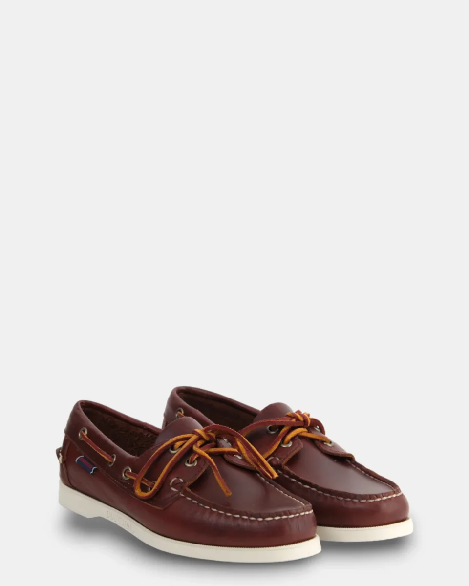 mocassino sebago mod. docksides portland waxed - 900 brown - immagine 3