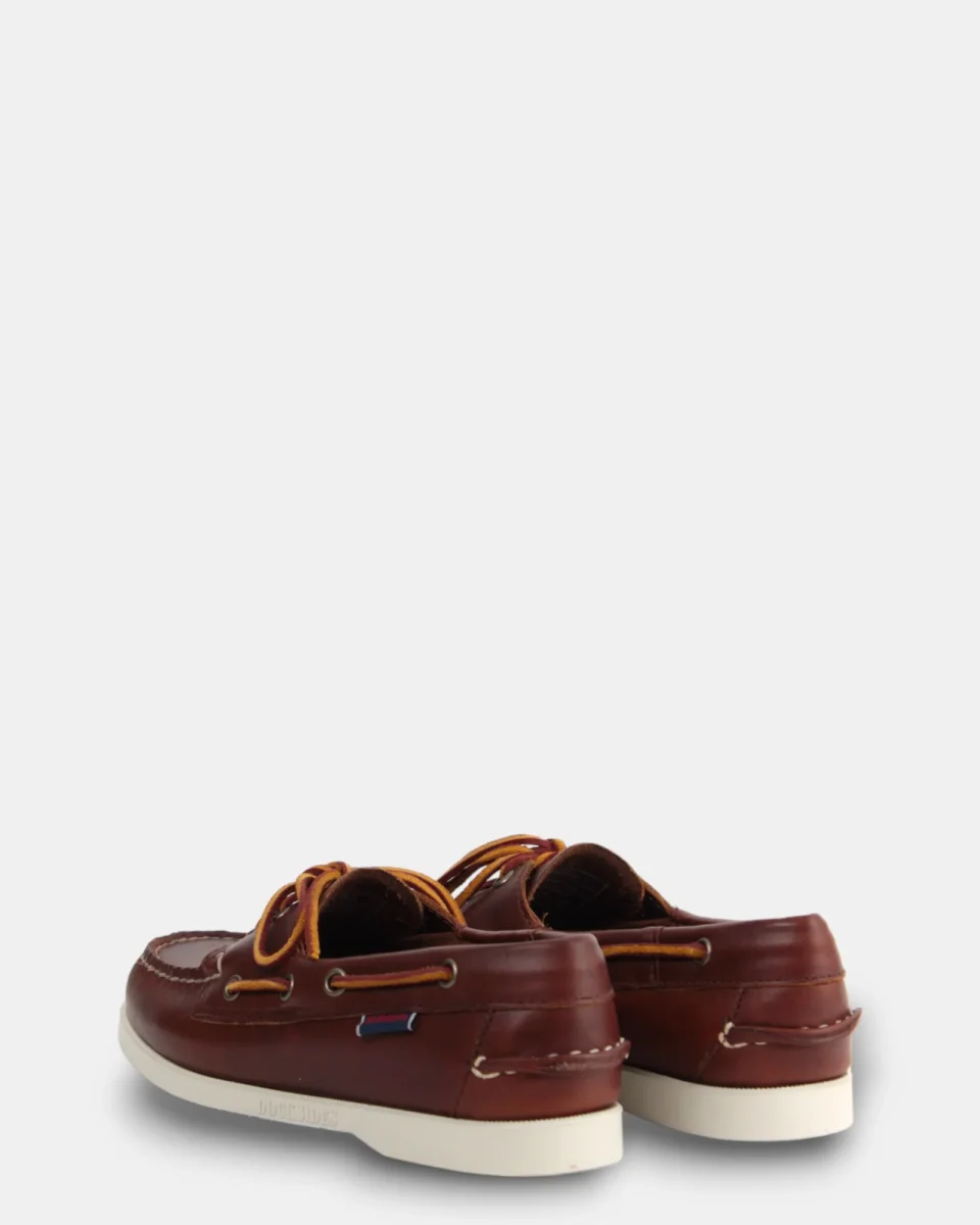 mocassino sebago mod. docksides portland waxed - 900 brown - immagine 4