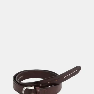 CINTURA ALBERTO LUTI IN PELLE - MARRONE