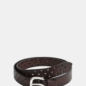 CINTURA ALBERTO LUTI IN PELLE - MARRONE