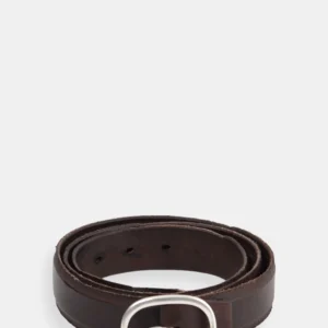 CINTURA ALBERTO LUTI IN PELLE - MARRONE