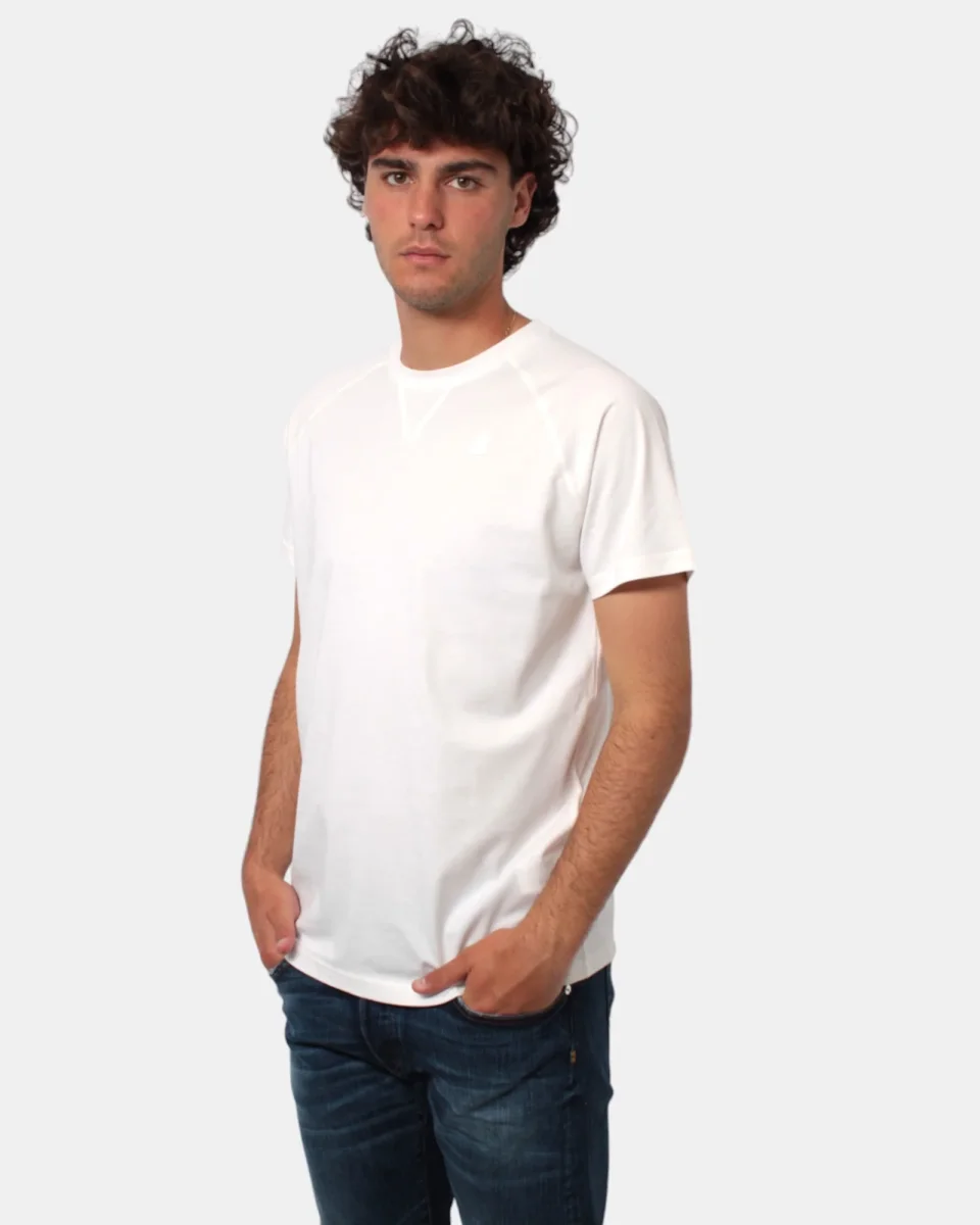 t-shirt k way white gardenia - immagine 3