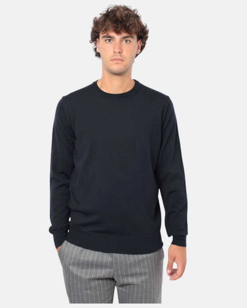 MAGLIA A GIROCOLLO KANGRA - 00041 BLU - immagine 7