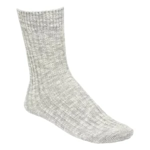 CALZE BIRKENSTOCK IN SPUGNA SLUB - GRAY/WHITE