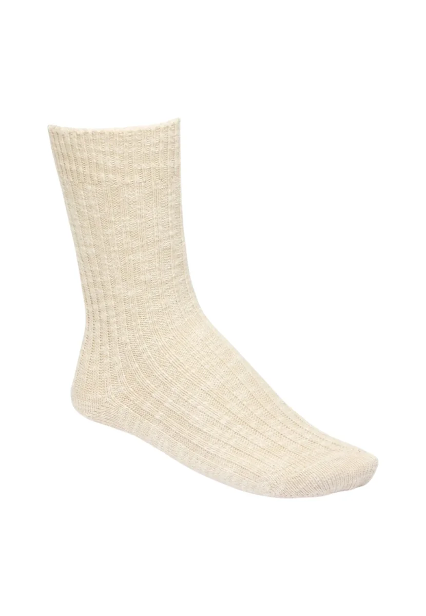 CALZE BIRKENSTOCK IN SPUGNA SLUB - BEIGE/WHITE - immagine 2
