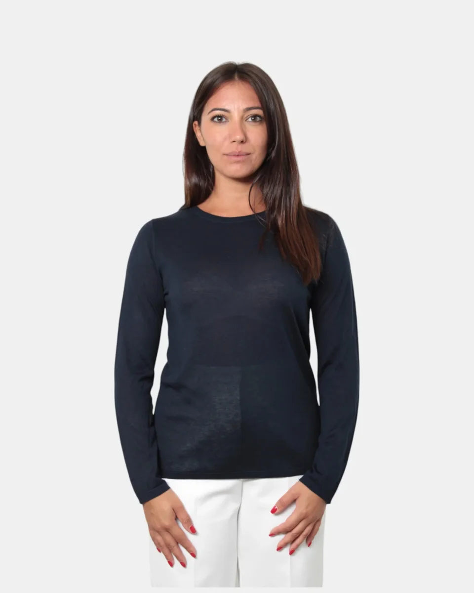 MAGLIA A GIROCOLLO KANGRA - 00013 NERO - immagine 6