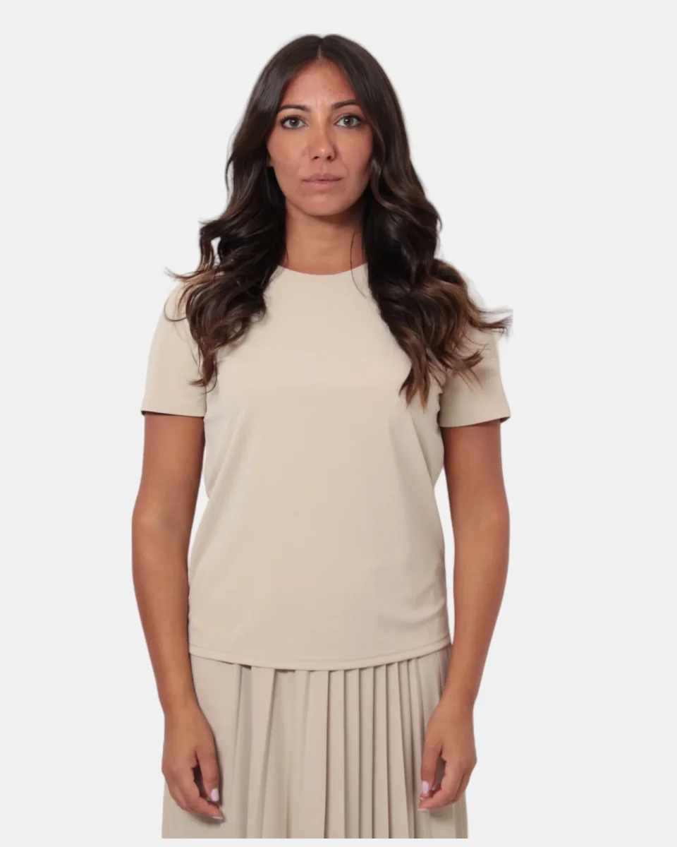 T-SHIRT MAX MARA LEISURE MOD. BUGIA - 001 BEIGE - immagine 7