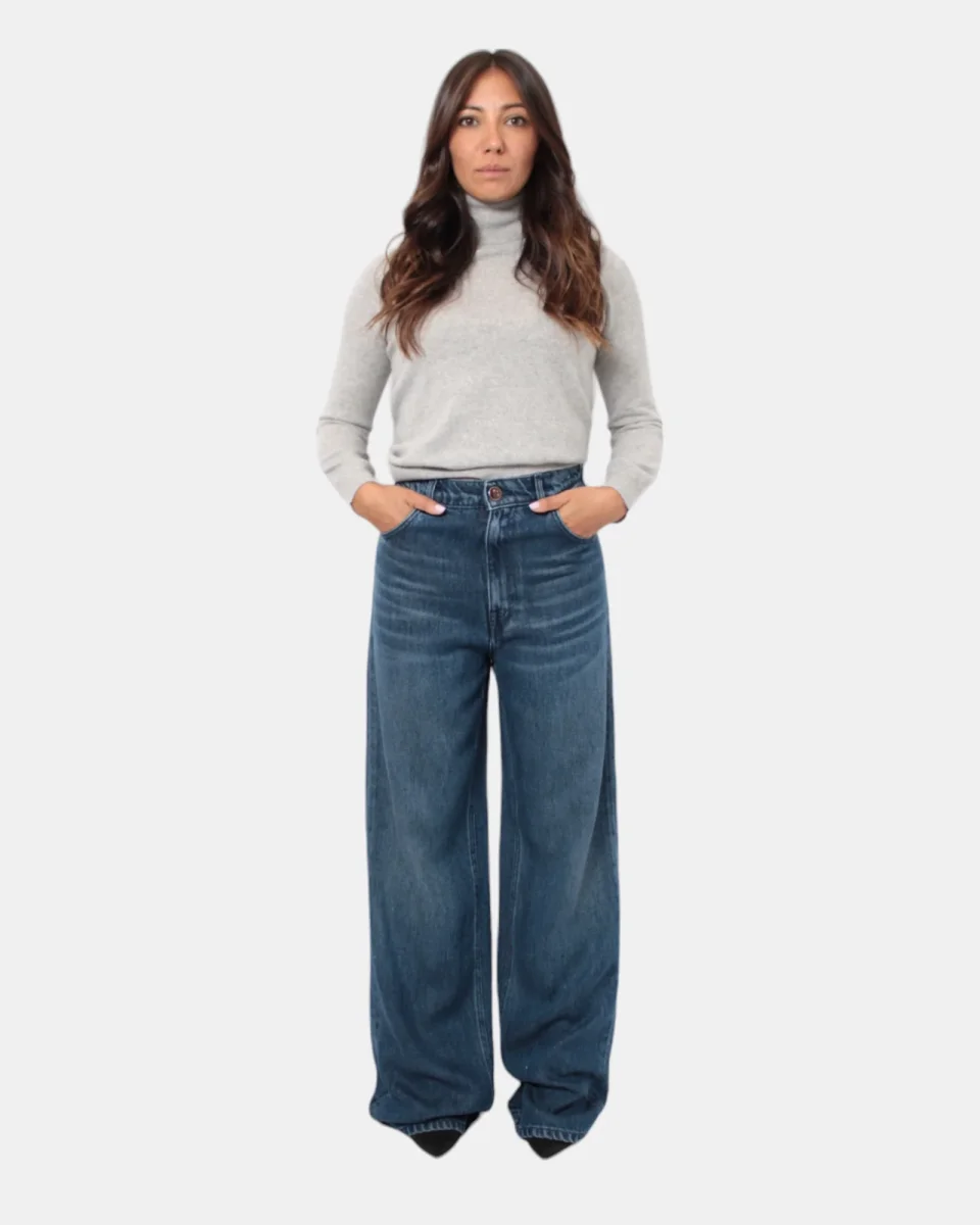 PANTALONE RE-HASH 5 TASCHE MOD. MAYA-L - BLUE - immagine 7