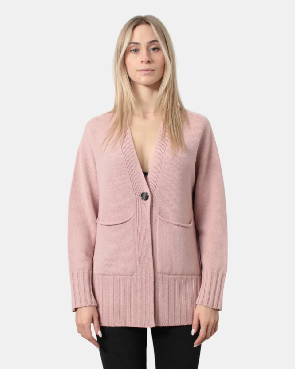 SOLOTRE - Cardigan Rosa - immagine 6