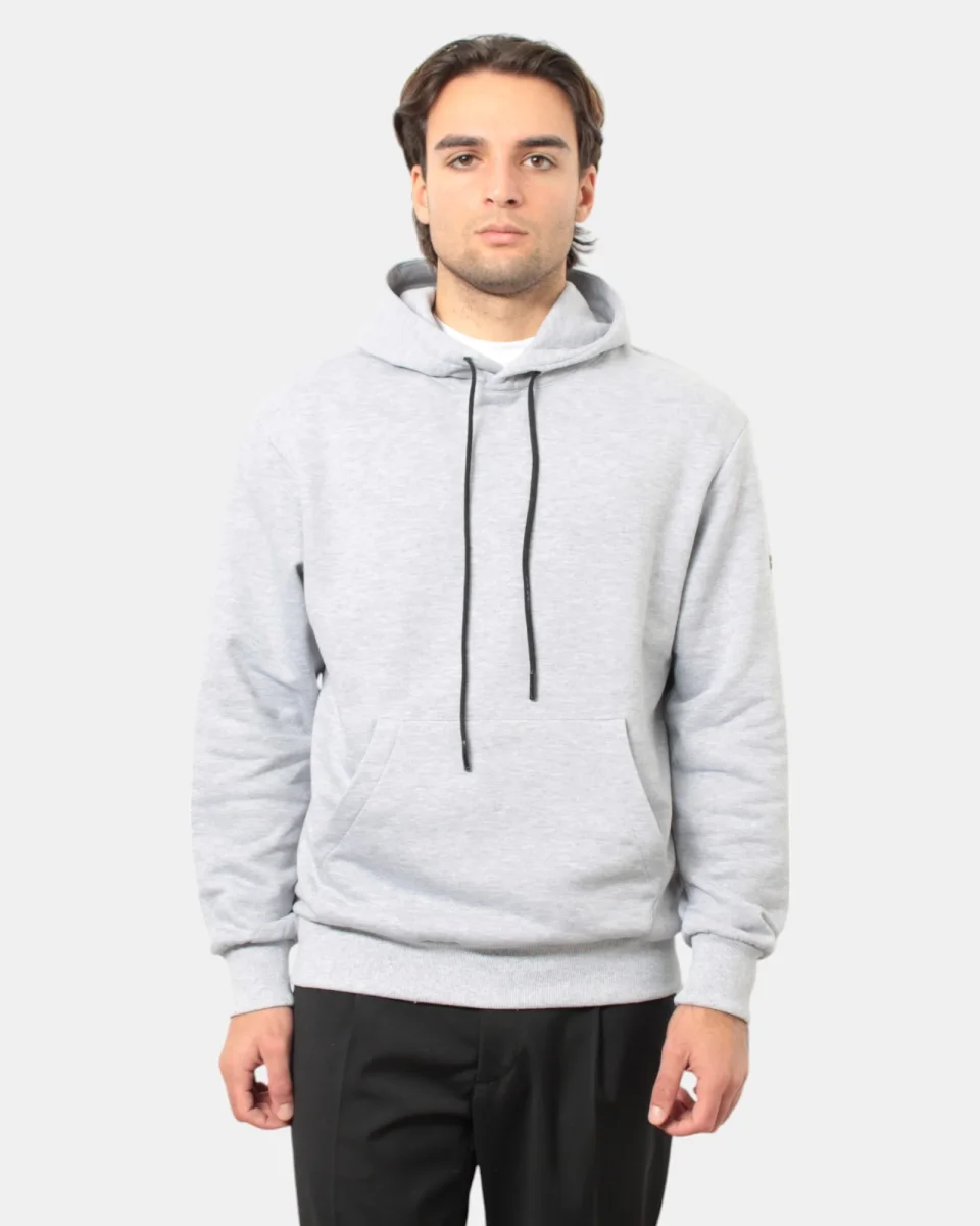 PMDS - Felpe Con Cappuccio Grigio - immagine 6