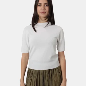 MAGLIA A GIROCOLLO SOLOTRE - 01 BIANCO