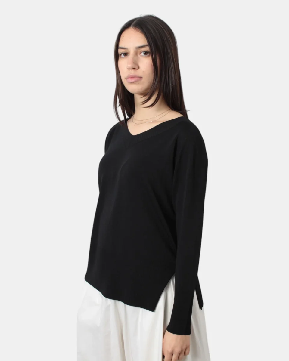 MAGLIA A GIROCOLLO SOLOTRE - 99 NERO - immagine 3