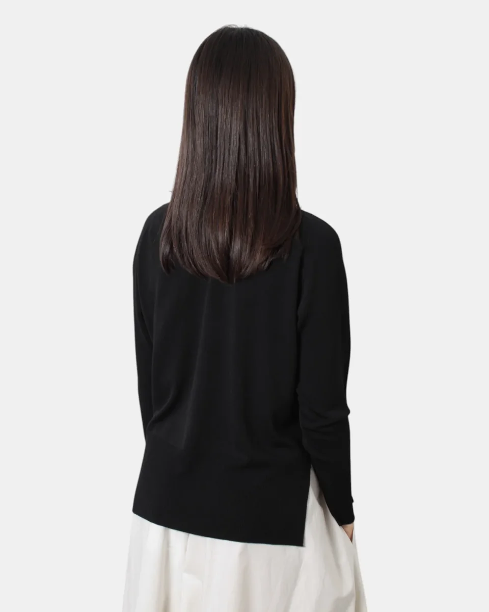 MAGLIA A GIROCOLLO SOLOTRE - 99 NERO - immagine 4