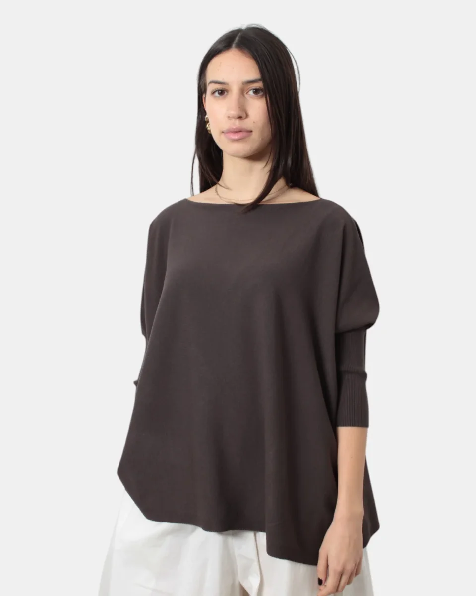 MAGLIA A GIROCOLLO SOLOTRE - CAFFE' - immagine 3