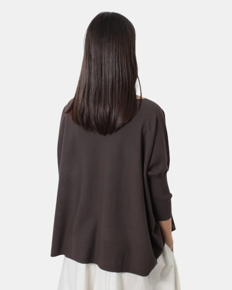 MAGLIA A GIROCOLLO SOLOTRE - CAFFE' - immagine 4